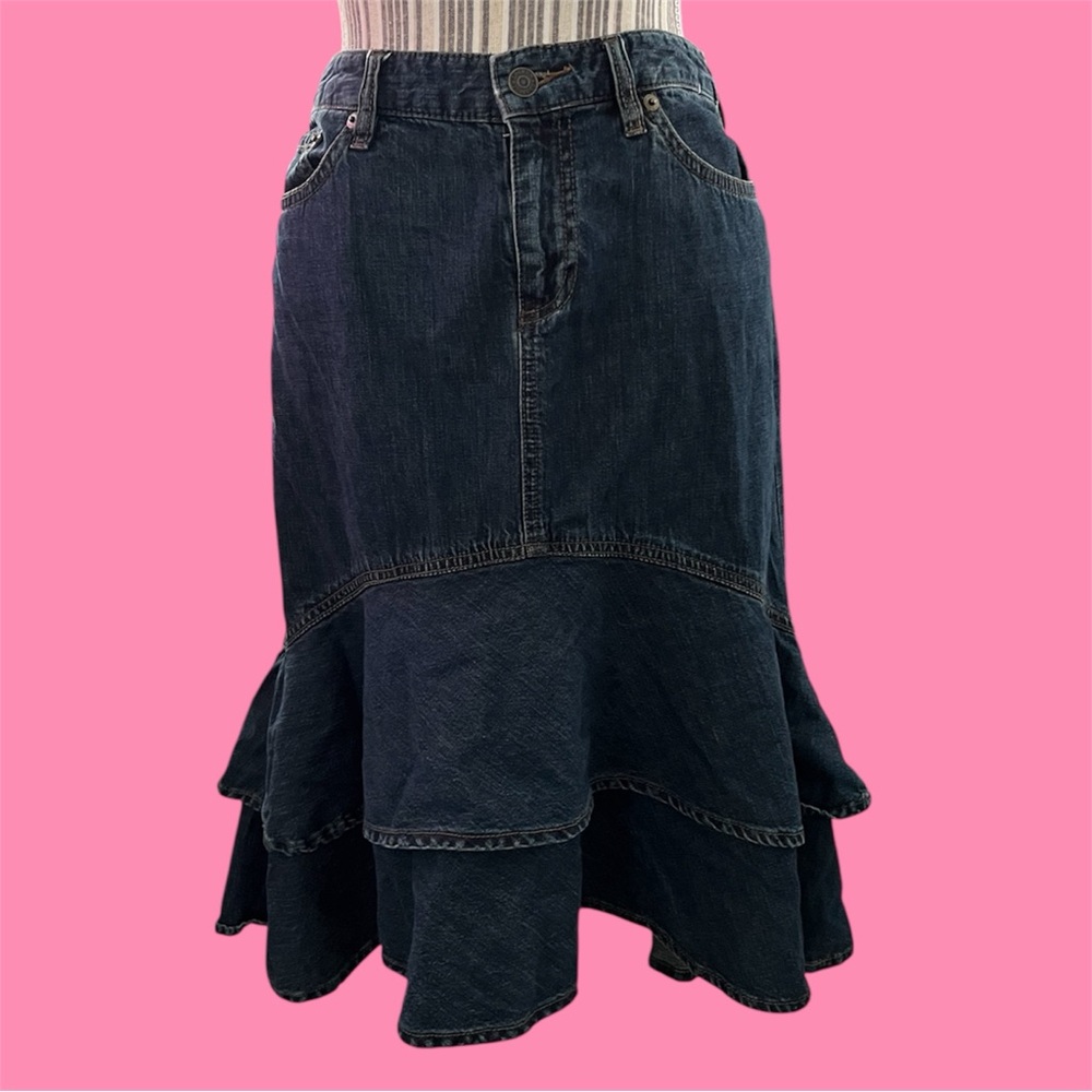 Lauren Ralph Lauren Dark Blue A-Line Skirt